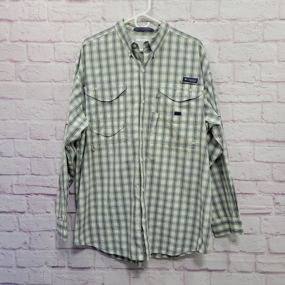 Columbia PFG Super Bonehead Shirt Mens L Vent Fishing Utility Gorpcore Outdoor